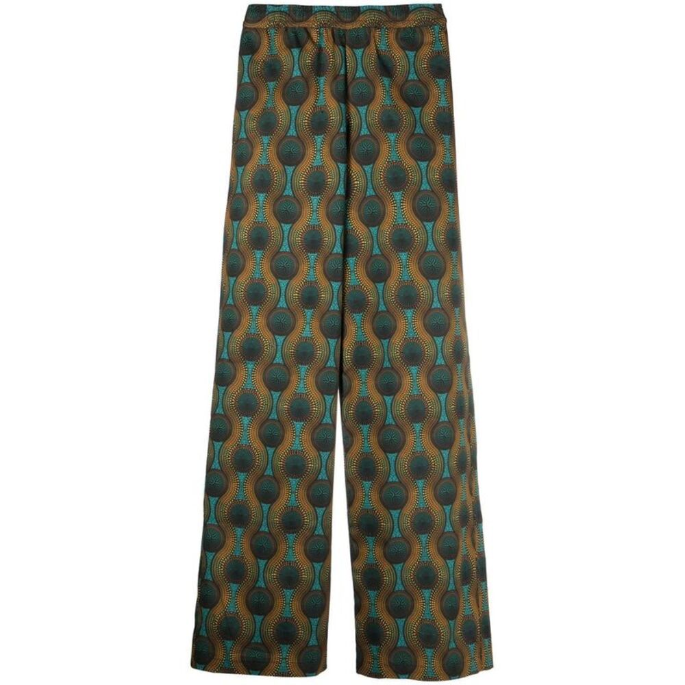 Ozwald Boateng Men's Elastic Waist Printed Cotton Trousers